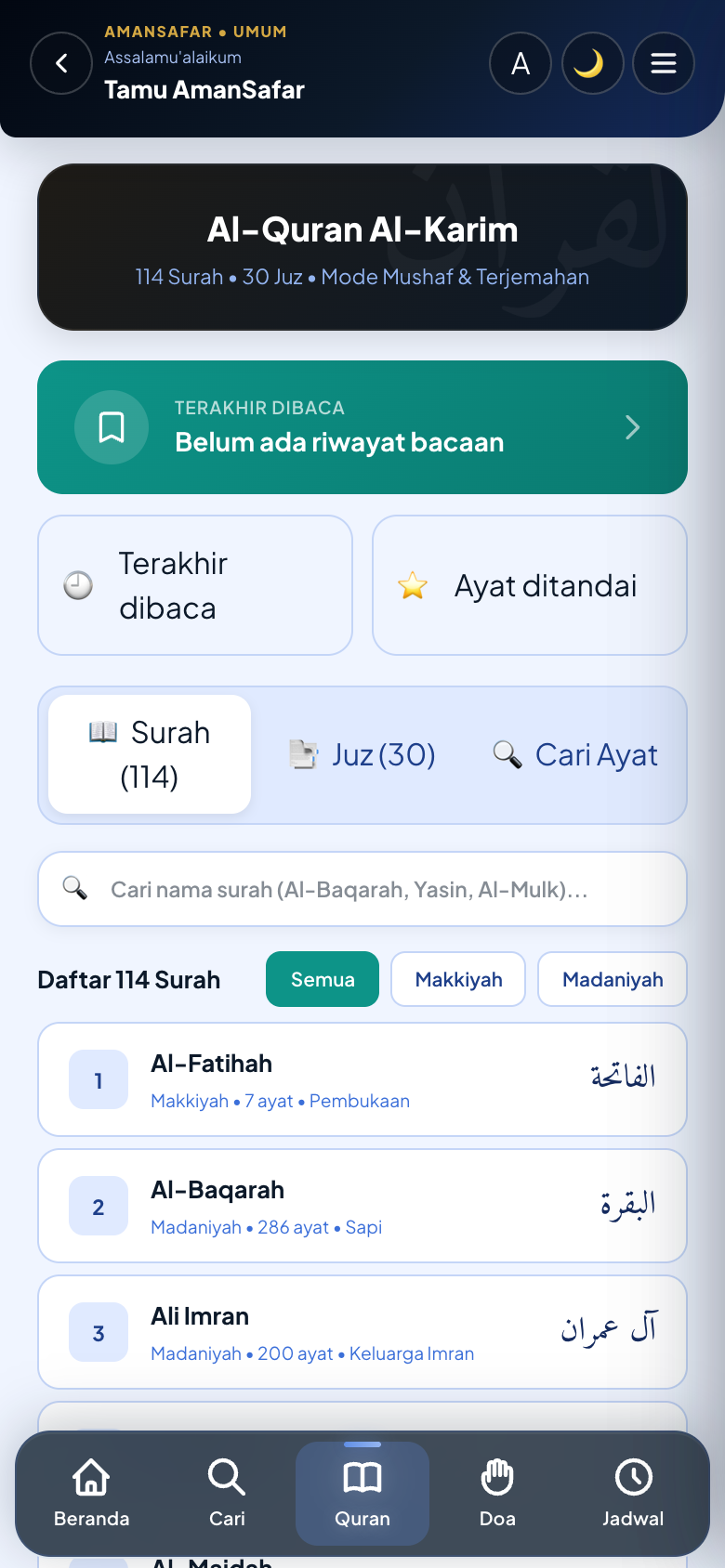Al-Qur'an Digital AmanSafar